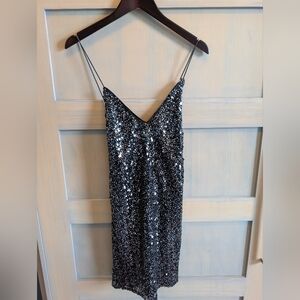 Women's Small Sequin Black Lulu's Dress